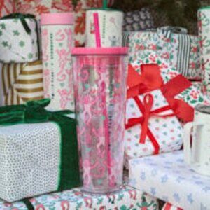 Starbucks x Roller Rabbit - The Lovely Monkey - Plastic Cold Cup/ 24 fl. oz NWT